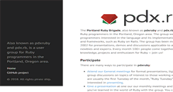 Desktop Screenshot of pdxruby.org