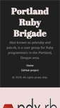 Mobile Screenshot of pdxruby.org