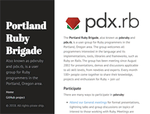 Tablet Screenshot of pdxruby.org